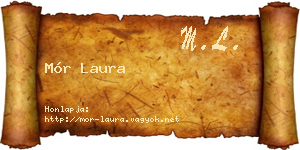 Mór Laura névjegykártya