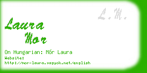 laura mor business card