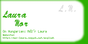 laura mor business card